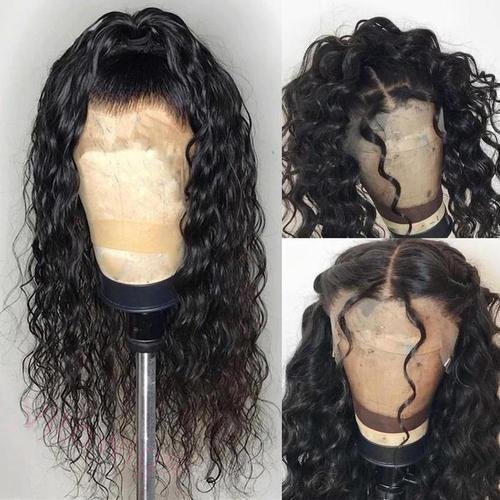 Brown Brazilian Water Wave Long Curly Wigs