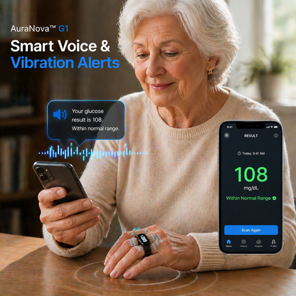 🎉75% OFF Launch Deal🔥AuraNova™ G1 Non-Invasive Smart Ring