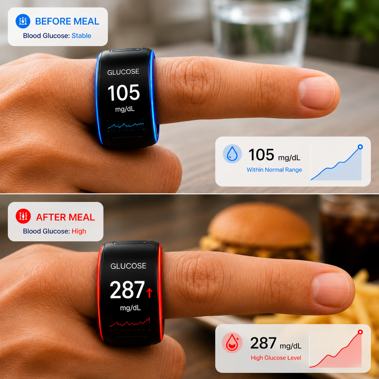 🎉75% OFF Launch Deal🔥AuraNova™ G1 Non-Invasive Smart Ring