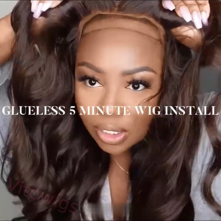 Hot Sale Glueless Brown Long Hair Brazilian Body Wavy Wigs